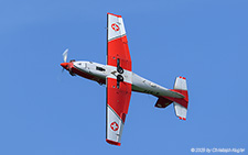 Pilatus PC-7 | A-934 | Swiss Air Force  |  This Pilatus PC-7 of the PC-7 Team is perfoming over the airfield of Langenthal. | LANGENTHAL BLEIENBACH (LSPL/---) 07.09.2025