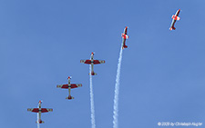 Pilatus PC-7 | - | Swiss Air Force  |  This 5-ship formation of Pilatus PC-7 is breaking off.  | LANGENTHAL BLEIENBACH (LSPL/---) 07.09.2025