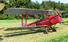 De Havilland DH.82A Tiger Moth | G-ACDA | private  |  This DH.82A Tiger Moth was built in 1933 and impressed into military service as BB724 on 30OCT1940. It was rebuilt after a crash near Cirencester on 27JUN1979 with parts of G-ANOR. | LANGENTHAL BLEIENBACH (LSPL/---) 07.09.2025