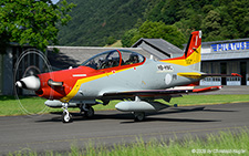 Pilatus PC-21 | HB-HWC | Pilatus Flugzeugwerke (Spanish Air Force)  |  Just 10 minutes after HB-HWB, the second aircraft taxied towards runway 08 at Buochs for the delivery flight to the Spanish Air Force | BUOCHS (LSZC/BXO) 30.06.2025
