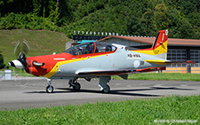 Pilatus PC-21 | HB-HWA | Pilatus Flugzeugwerke (Spanish Air Force)  |  This Pilatus PC-21 is the first aircraft of the second series for the Spanish Air Force. It is seen here returning from a short flight. | BUOCHS (LSZC/BXO) 25.08.2025