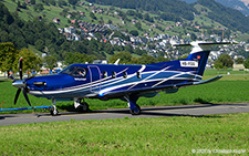 Pilatus PC-12/47G PRO | HB-FQG | Pilatus Flugzeugwerke  |  This Pilatus PC-12/47G PRO just spent some times at the compass-swing before being towed back to the factory. | BUOCHS (LSZC/BXO) 25.08.2025