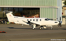 Pilatus PC-12/47G PRO | HB-FQH | Pilatus Flugzeugwerke  |  This all-white Pilatus PC-12/47G PRO has been parked in the flightline of Pilatus Flugzeugwerke. | BUOCHS (LSZC/BXO) 25.08.2025