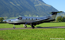 Pilatus PC-12/47E NGX | I-AVRO | Pilatus Flugzeugwerke  |  This Pilatus PC-12/47E NGX is already carrying the registration of the new operator and is seen here taxing for its delivery flight to Trieste. | BUOCHS (LSZC/BXO) 25.08.2025