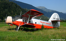 Antonov An 2 | LY-ABY | untitled (Aero Swiss)  |  This Antonov An-2 is sitting in the high grass at Bad Ragaz. | LSZE 07.08.2025