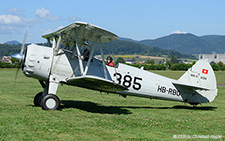 Boeing N2S-5 Stearman | HB-RBG | private  |  This Boeing Stearman was built in 1943. It is registered in Switzerland since 1989 and is based at St. Gallen-Altenrhein. | LSZF 28.06.2025