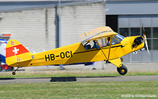 Piper L-4J Grasshopper
 | HB-OCI | private (Fluggruppe Albatros)  |  This aircraft was built in 1944 as L4J for the USAAF with the registration 44-80408. After the war, it was sold to Switzerland and eventually became HB-OCI. The c/n is sometimes also quoted as 12534. | LSZF 28.06.2025