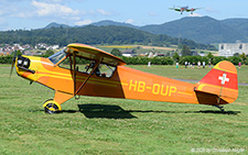 Piper L-4J Grasshopper | HB-OUP | private  |  This Piper L-4J Grasshopper is based at Birrfeld and just taxied across the field. | LSZF 28.06.2025