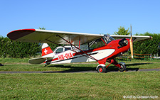 Piper L-4J Grasshopper | HB-OIA | private (Fluggruppe Albatros)  |  This aircraft belongs to the Fluggruppe Albatros and is based at Birrfeld. It was purchased in October 1978 for CHF 6000.- | LSZF 28.06.2025