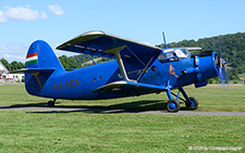 Antonov An 2 | HA-ABA | private  |  This Antonov An-2 taxing in front of the visitor's parking at Birrfeld. | LSZF 28.06.2025