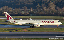 Airbus A350-941 | A7-ALU | Qatar Airways | Z&UUML;RICH (LSZH/ZRH) 03.01.2025