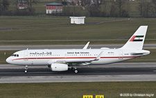 Airbus A320-232 | A6-SHJ | UAE . Sharjah Rulers Flight  |  This ACJ320 is departing to Basel where it will be parked for the next days. | Z&UUML;RICH (LSZH/ZRH) 18.01.2025