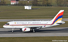 Airbus A319-132 | 701 | Government of Armenia | Z&UUML;RICH (LSZH/ZRH) 24.01.2025