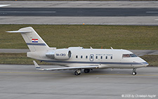 Bombardier Challenger CL.604 | 9A-CRO | Government of Croatia  |  This Bombardier Challenger 604 is a fairly common visitor at the WEF | Z&UUML;RICH (LSZH/ZRH) 24.01.2025
