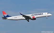Embraer ERJ-195LR | YU-ATB | Air Serbia | Z&UUML;RICH (LSZH/ZRH) 08.02.2025