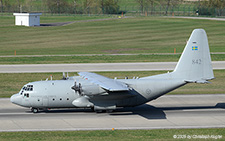 Lockheed C-130H Hercules | 84002 | Royal Swedish Air Force  |  This take-off of the C-130 Hercules was not successful It took the first exit to the left and returned to holding point 28. | Z&UUML;RICH (LSZH/ZRH) 23.03.2025