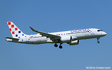 Airbus A220-300 | 9A-CAI | Croatia Airlines  |  Croatia Airlines started to operate some of its flights to Zurich using the new Airbus A220  | Z&UUML;RICH (LSZH/ZRH) 30.05.2025