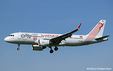 Airbus A320-251n | TS-IMX | Tunisair  |  This Airbus A320neo of Tunisair has the Official carrier of Tunisian Olympic Team stickers applied. | Z&UUML;RICH (LSZH/ZRH) 31.05.2025