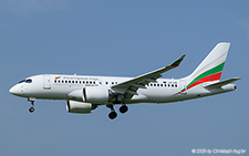 Airbus A220-100 | LZ-LIS | Bulgaria Air  |  Bulgaria Air only has two Airbus A220-100 in service. The other one being LZ-VIE using the 3-letter-code for Vienna | Z&UUML;RICH (LSZH/ZRH) 13.06.2025