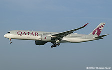 Airbus A350-941 | A7-ALG | Qatar Airways  |  This Aribus A350-900 of Qatar Airways is seen here approaching runway 14 in Zurich as flight QTR93 from Doha. | Z&UUML;RICH (LSZH/ZRH) 13.06.2025