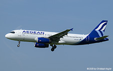 Airbus A320-232 | SX-DVT | Aegean Airlines  |  This Airbus A320 of Aegean Airlines is seen here arriving from Heraklion. it is already the second aircraft of Aegean Airlines to arrive at Zurich that day. | Z&UUML;RICH (LSZH/ZRH) 13.06.2025