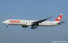 Boeing 777-3DEER | HB-JNC | Swiss International Air Lines  |  This Boeing 777-300 of Swiss International Air Lines was supposed to fly to Singapore, but due to political issues in the Middle East, the flight had to return to Zurich. | Z&UUML;RICH (LSZH/ZRH) 13.06.2025