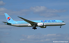 Boeing 787-9 | HL8393 | Korean Air  |  This Boeing 787-9 of Korean Air operating flight KAL917 managed to arrive 40 minutes earlier than scheduled. | Z&UUML;RICH (LSZH/ZRH) 10.07.2025