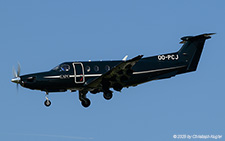 Pilatus PC-12/47E | OO-PCJ | untitled (European Aircraft Private Club)  |  This Belgian-registered Pilatus PC-12 is seen here arriving from Ibiza.  | Z&UUML;RICH (LSZH/ZRH) 11.07.2025