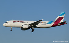 Airbus A320-214 | D-ABNL | Eurowings  |  This Airbus A320 of Eurowings is seen here operating flight EWG762 from Cologne to Zurich. It now has a sticker stating that the airline is member of the Lufthansa Group | Z&UUML;RICH (LSZH/ZRH) 11.07.2025