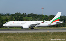 Airbus A220-300 | LZ-FRA | Bulgaria Air  |  Bulgaria Air operates a total of 7 Airbus A220, 5 of them in the longer -300 version. Here, LZ-FRA is seen leaving runway 14 in Zurich after its flight from Sofia. | Z&UUML;RICH (LSZH/ZRH) 08.08.2025