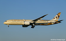 Boeing 787-9 | A6-BNI | Etihad Airways  |  This Boeing 787-9 of Etihad Airways is seen here approaching runway 14 in Zurich, thus completing its flight from Abu Dhabi | Z&UUML;RICH (LSZH/ZRH) 08.08.2025