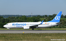 Boeing 737-8JP | EC-OBP | Air Europa Express  |  This Boeing 737-800 of Air Europa Express is one of 9 aircraft of this type being operated by the airline. It joined the fleet on 18AUG2023. | Z&UUML;RICH (LSZH/ZRH) 08.08.2025