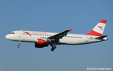 Airbus A320-216 | OE-LXE | Austrian Airlines  |  This Airbus A320 was initially delivery to Air One on 26JUN2008. It was later transferred to Air Berlin before joining the fleet of Austrian Airlines on 27FEB2017. | Z&UUML;RICH (LSZH/ZRH) 08.08.2025
