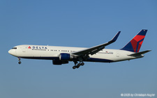 Boeing 767-332ER | N198DN | Delta Air Lines  |  This Boeing 767-300 of Delta Air Lines is seen here operating flight DL 90 from Atlanta to Zurich with a total flying time of 8h24min. | Z&UUML;RICH (LSZH/ZRH) 08.08.2025