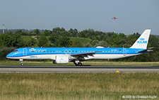 Embraer ERJ-195-E2 | PH-NXM | KLM Cityhopper  |  The 1700th E-Jet sticker on this Embraer ERJ195 of KLM Cityhopper is only applied on the left side of the plane. | Z&UUML;RICH (LSZH/ZRH) 14.08.2025