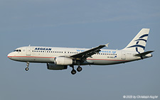 Airbus A320-232 | SX-DGD | Aegean Airlines  |  This Airbus A320 of Aegean Airlines is seen here arriving from Thessaloniki still promoting visits to Greece. | Z&UUML;RICH (LSZH/ZRH) 15.08.2025