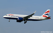 Airbus A320-251n | G-TTNE | British Airways  |  British Airways is currently operating 30 Airbus A320neo and has 3 more on order. Here, flight BAW710 from London-Heathrow is about to Land in Zurich. | Z&UUML;RICH (LSZH/ZRH) 15.08.2025
