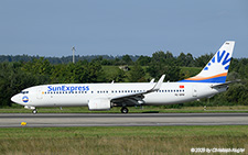 Boeing 737-8MA | TC-SPM | SunExpress  |  This Boeing 737-800 of SunExpress is seen her exiting runway 14 in Zurich, thus completing flight SXS960 from Izmir to Zurich | Z&UUML;RICH (LSZH/ZRH) 24.08.2025