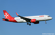 Airbus A320-271n | 9H-NEE | KM Malta  |  This Airbus A320neo of KM Malta Airlines received an additional sticker 