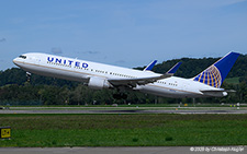 Boeing 767-322ER | N647UA | United Airlines  |  This Boeing 767-300 of United Airlines suffered from a technical issue in Zurich which prevented the aircraft to return to Washingdon DC on 03SEP2025. It is seen here departing empty as flight UAL3900 on 06SEP2025. | Z&UUML;RICH (LSZH/ZRH) 06.09.2025