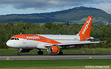 Airbus A320-214 | G-EZTJ | easyJet UK  |  This Airbus A320 of easyJet UK has just landed on runway 14 in Zurich, thus completing its flight from Manchester. | Z&UUML;RICH (LSZH/ZRH) 15.09.2025