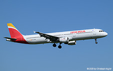 Airbus A321-212 | EC-JRE | Iberia  |  This Airbus A321 of Iberia was delivered on 17MAY2006 to the Spanish carrier. In JUL2021, the capacity of the aircraft has been increased from 200 to 217 seats. | Z&UUML;RICH (LSZH/ZRH) 18.09.2025