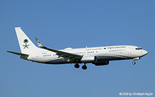 Boeing 737-8DP BBJ2 | HZ-102 | Kingdom of Saudi Arabia (Desert Wings Aviation)  |  Another aircraft from Riyadh to Zurich. This time, a Boeing 737800 also operated by Desert Wings Aviation, as the Gulfstream G650 which landed earlier that day. | Z&UUML;RICH (LSZH/ZRH) 18.09.2025