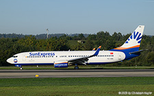 Boeing 737-8JP | TC-SRE | SunExpress  |  This Boeing 737-800 only joined the ever growing fleet of SunExpress on 23MAY2025. It is captured as flight SXS124 from Antalya. | Z&UUML;RICH (LSZH/ZRH) 19.09.2025