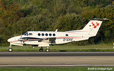 Hawker Beechcraft King Air 200GT | D-ICKE | untitled  |  This King Air 200GT is seen vacating runway 14 in Zurich on taxyway H1. The aircraft is based at Memmingen.  | Z&UUML;RICH (LSZH/ZRH) 19.09.2025
