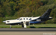 DAHER TBM 900 | N59PV | untitled  |  This DAHER TBM 900 is captured arriving from Annemass. The aircraft returned there later in the day. | Z&UUML;RICH (LSZH/ZRH) 19.09.2025