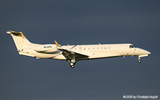 Embraer EMB-135BJ Legacy 650 | A6-AFO | untitled (Falcon Aviation Service)  |  This Embraer EMB-135BJ Legacy 650 is taken against a dark cloud. The low sun enhances the dramatic effect. | Z&UUML;RICH (LSZH/ZRH) 15.10.2025