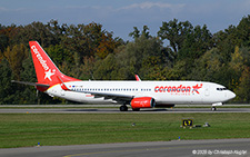 Boeing 737-800 | 9H-CXE | Corendon Airlines Europe  |  This Boeing 737-800 of Corendon Airlines Europe is seen here accellerating on runway 10 in Zurich for its flight back to Heraklion. | Z&UUML;RICH (LSZH/ZRH) 18.10.2025