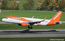 Airbus A320-214 | G-EZOT | easyJet UK  |  This Airbus A320 of easyJet UK is captured arriving from Edinburgh as flight EZY3295.  | Z&UUML;RICH (LSZH/ZRH) 24.10.2025