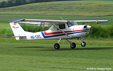 Reims/Cessna F150J | HB-CVZ | private (FLUBAG)  |  This Reims/Cessna 150 is the primary training plane of the local aero club. | LSZO 14.06.2025